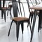 Flash Furniture 4PK Teak Poly Resin Seats for Stools & Chairs, 4PK 4-JJ-SEA-PL01-TEAK-GG - alternate 2